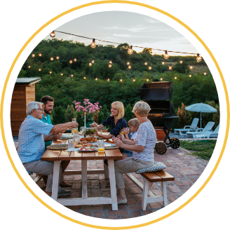 Countryside Picnic Circle Image